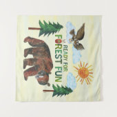 Eric Carle | Bereit für Waldspass Wandteppich (Vorderseite (Horizontal))