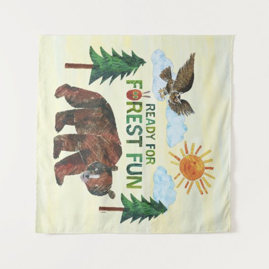 Eric Carle | Bereit für Waldspass Wandteppich (Vorderseite (Horizontal))