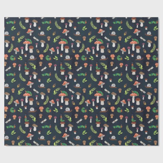 Eric Carle | Bug und Pilzmuster Geschenkpapier (Flach)