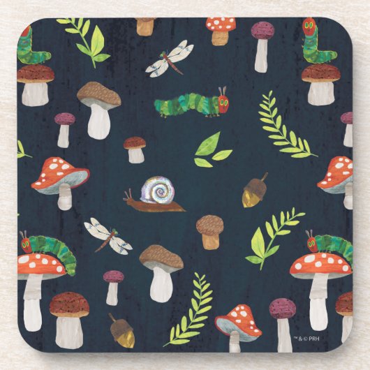 Eric Carle | Bug und Pilzmuster Getränkeuntersetzer (Vorderseite)