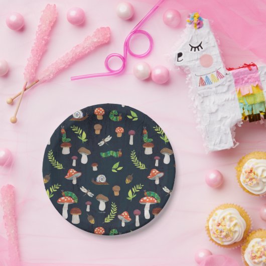 Eric Carle | Bug und Pilzmuster Pappteller (Party)