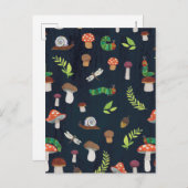 Eric Carle | Bug und Pilzmuster Postkarte (Vorne/Hinten)