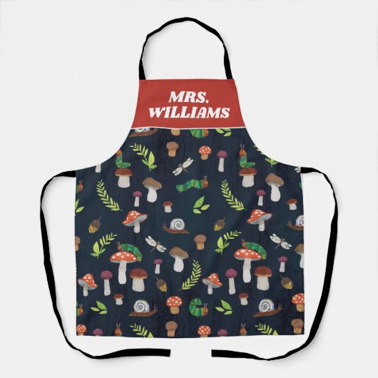 Eric Carle | Bug und Pilzmuster Schürze (Vorderseite)