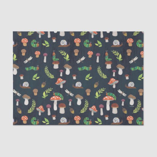 Eric Carle | Bug und Pilzmuster Seidenpapier (Vorderseite)