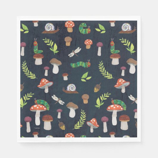 Eric Carle | Bug und Pilzmuster Serviette (Vorderseite)