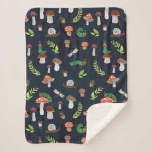 Eric Carle Bug und Pilzmuster Sherpadecke