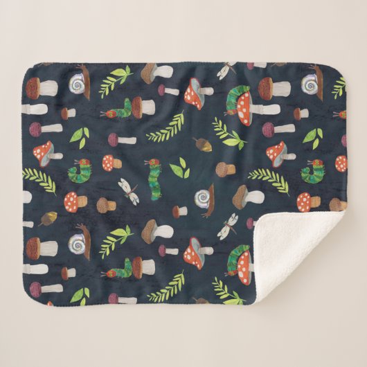 Eric Carle | Bug und Pilzmuster Sherpadecke (Vorderseite (Horizontal))