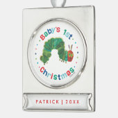 Eric Carle Christmas Raupe Banner-Ornament Silber (Links)