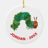 Eric Carle Christmas Raupe Keramik Ornament (Hinten)