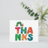 Eric Carle | Dank Raupe Postkarte (Stehend Vorderseite)