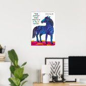 Eric Carle - Ein blaues Pferd Poster (Heimbüro)
