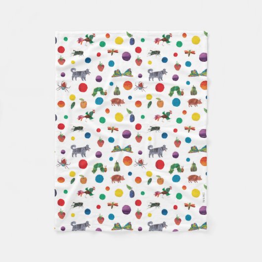 Eric Carle | Eric Carle Animals Muster Fleecedecke (Vorderseite)
