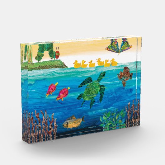 Eric Carle | Farbenfrohe Teichlandschaft Fotoblock (Links)