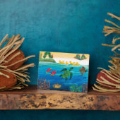 Eric Carle | Farbenfrohe Teichlandschaft Fotoplatte (Seite)