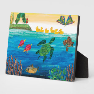 Eric Carle Farbenfrohe Teichlandschaft Fotoplatte
