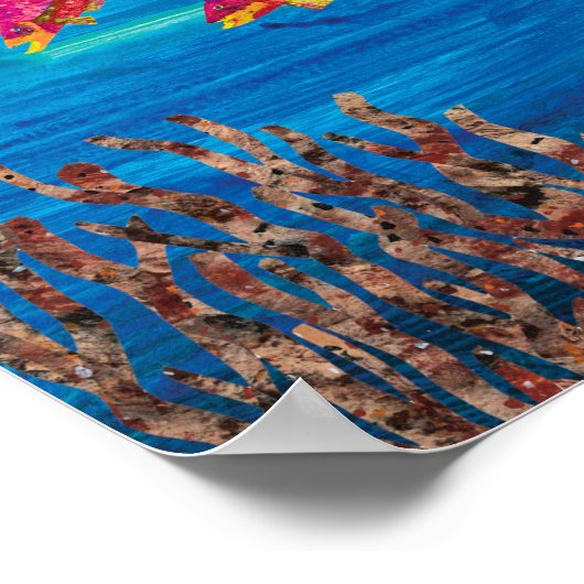 Eric Carle | Farbenfrohe Teichlandschaft Poster (Ecke)