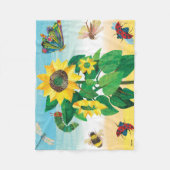 Eric Carle | Gartenlandschaft Blume Fleecedecke (Vorderseite)