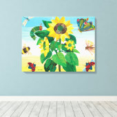 Eric Carle | Gartenlandschaft Blume Leinwanddruck (Insitu (Holzboden))