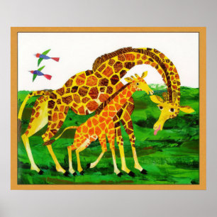 Eric Carle - Giraffe Poster