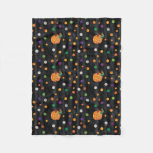Eric Carle   Halloween Polka Dot Pattern Fleecedecke