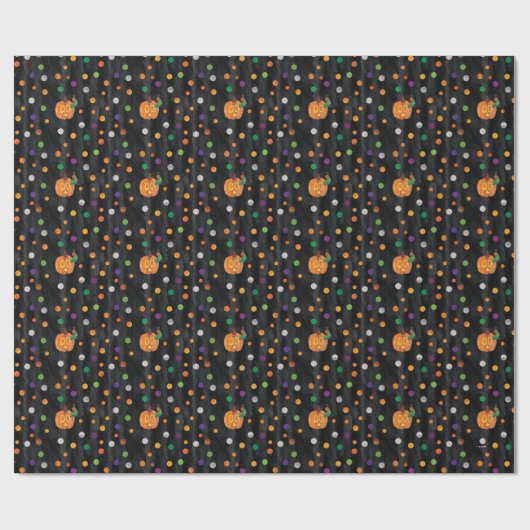 Eric Carle | Halloween Polka Dot Pattern Geschenkpapier (Flach)