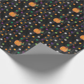 Eric Carle | Halloween Polka Dot Pattern Geschenkpapier (Ecke)