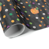 Eric Carle | Halloween Polka Dot Pattern Geschenkpapier (Rolleneckpunkt)