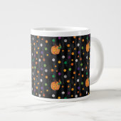 Eric Carle | Halloween Polka Dot Pattern Jumbo-Tasse (Vorderseite Rechts)