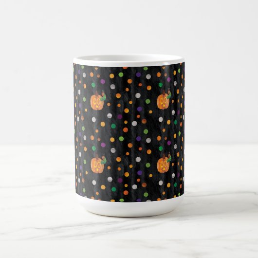 Eric Carle | Halloween Polka Dot Pattern Kaffeetasse (Mittel)
