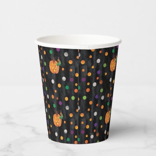 Eric Carle | Halloween Polka Dot Pattern Pappbecher (Rechts)