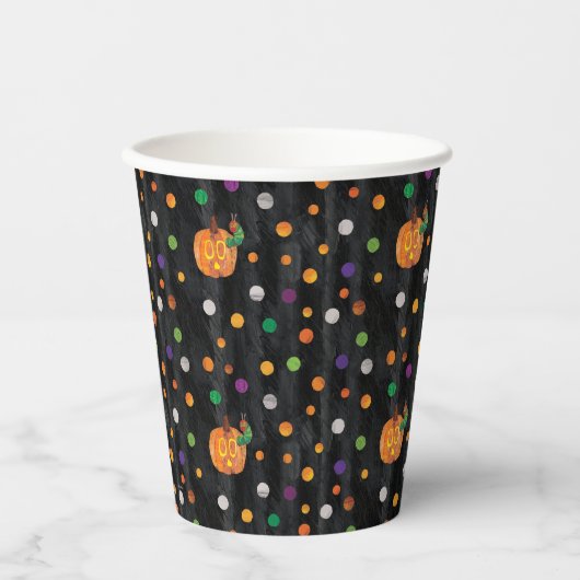 Eric Carle | Halloween Polka Dot Pattern Pappbecher (Vorderseite)