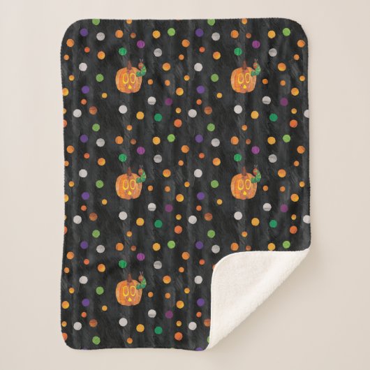 Eric Carle | Halloween Polka Dot Pattern Sherpadecke (Vorderseite)