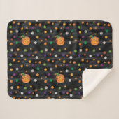 Eric Carle | Halloween Polka Dot Pattern Sherpadecke (Vorderseite (Horizontal))