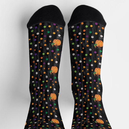 Eric Carle | Halloween Polka Dot Pattern Socken (Oben)