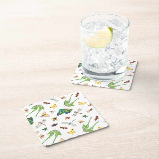 Eric Carle | Ist das Leben nicht schön? Muster Rechteckiger Pappuntersetzer (Vor Ort)