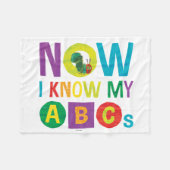 Eric Carle jetzt kenne ich meine ABCs Fleecedecke (Vorderseite (Horizontal))