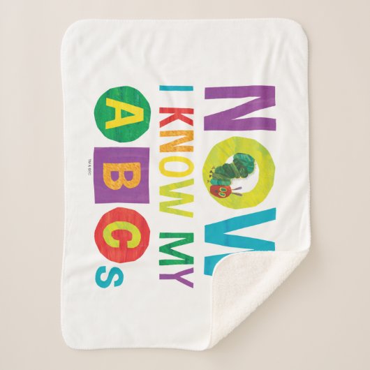 Eric Carle jetzt kenne ich meine ABCs Sherpadecke (Vorderseite)