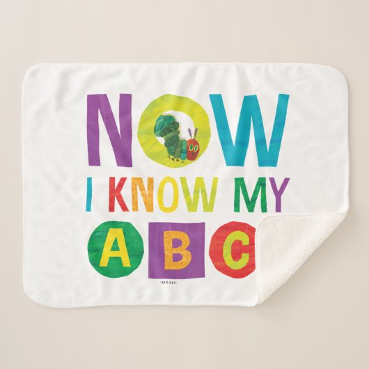 Eric Carle jetzt kenne ich meine ABCs Sherpadecke (Vorderseite (Horizontal))