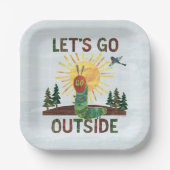 Eric Carle | Lass's Go Outside Pappteller (Vorderseite)