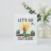 Eric Carle | Lass's Go Outside Postkarte (Stehend Vorderseite)
