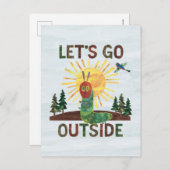 Eric Carle | Lass's Go Outside Postkarte (Vorne/Hinten)