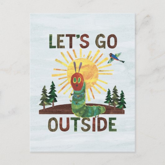 Eric Carle | Lass's Go Outside Postkarte (Vorderseite)