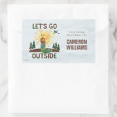 Eric Carle | Lass's Go Outside Rechteckiger Aufkleber (Tasche)