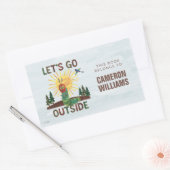 Eric Carle | Lass's Go Outside Rechteckiger Aufkleber (Umschlag)