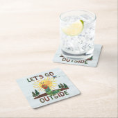 Eric Carle | Lass's Go Outside Rechteckiger Pappuntersetzer (Vor Ort)