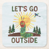Eric Carle | Lass's Go Outside Rechteckiger Pappuntersetzer (Vorderseite)