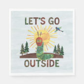 Eric Carle | Lass's Go Outside Serviette (Vorderseite)