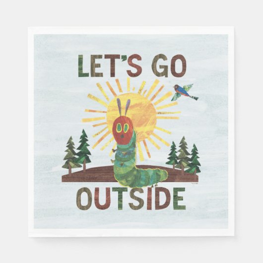 Eric Carle | Lass's Go Outside Serviette (Vorderseite)