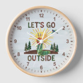 Eric Carle | Lass's Go Outside Uhr (Vorderseite)