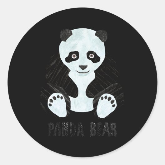 Eric Carle Panda Bear Runder Aufkleber (Vorderseite)